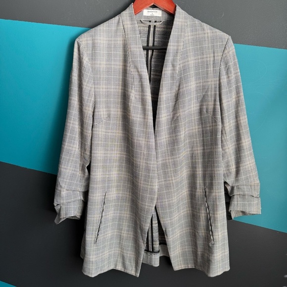Babaton Gray Plaid Blazer size 14 - Picture 5 of 15
